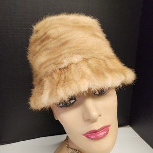Vtg Womens Mink Hat Cap